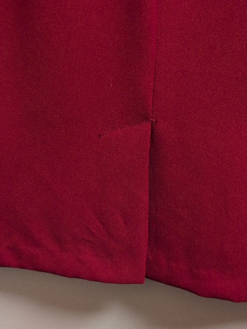 V.I Petites Red Dress With Rhinestone Button Decal, Zip Up With Shoulder Pads 16 - Picture 8 of 8